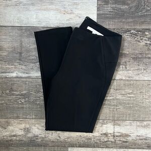 Veronica Beard Black Ponte Ankle Pants with Side Zip